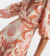 Adriana Degreas Seashell silk maxi dress