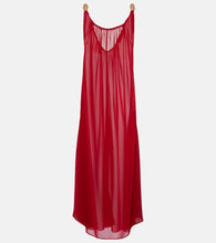 Adriana Degreas Holiday open-back chiffon maxi dress. Adriana Degreas 假日露背雪纺长裙