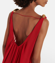 Adriana Degreas Holiday open-back chiffon maxi dress
