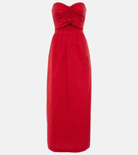 Adriana Degreas Gathered cotton jersey maxi dress. Adriana Degreas 褶皱棉质针织长裙