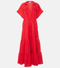 Adriana Degreas Tiered cotton maxi dress. Adriana Degreas 多层棉质长裙