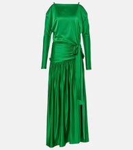 Rabanne Gathered satin gown. 拉巴纳褶皱缎面礼服