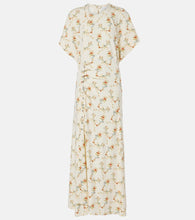 Rabanne Floral gathered midi dress. Rabanne Floral 褶皱中长连衣裙