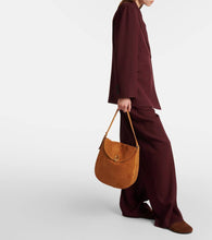 Savette Tondo Large suede shoulder bag