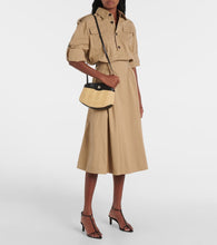 Savette Tondo leather-trimmed raffia crossbody bag