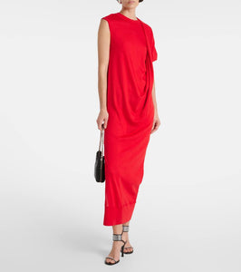 Stella McCartney Draped wool maxi dress