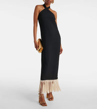 Taller Marmo Nina fringed crêpe cady midi dress