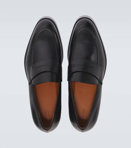 Zegna Leather penny loafers