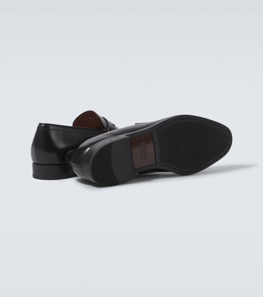 Zegna Leather penny loafers