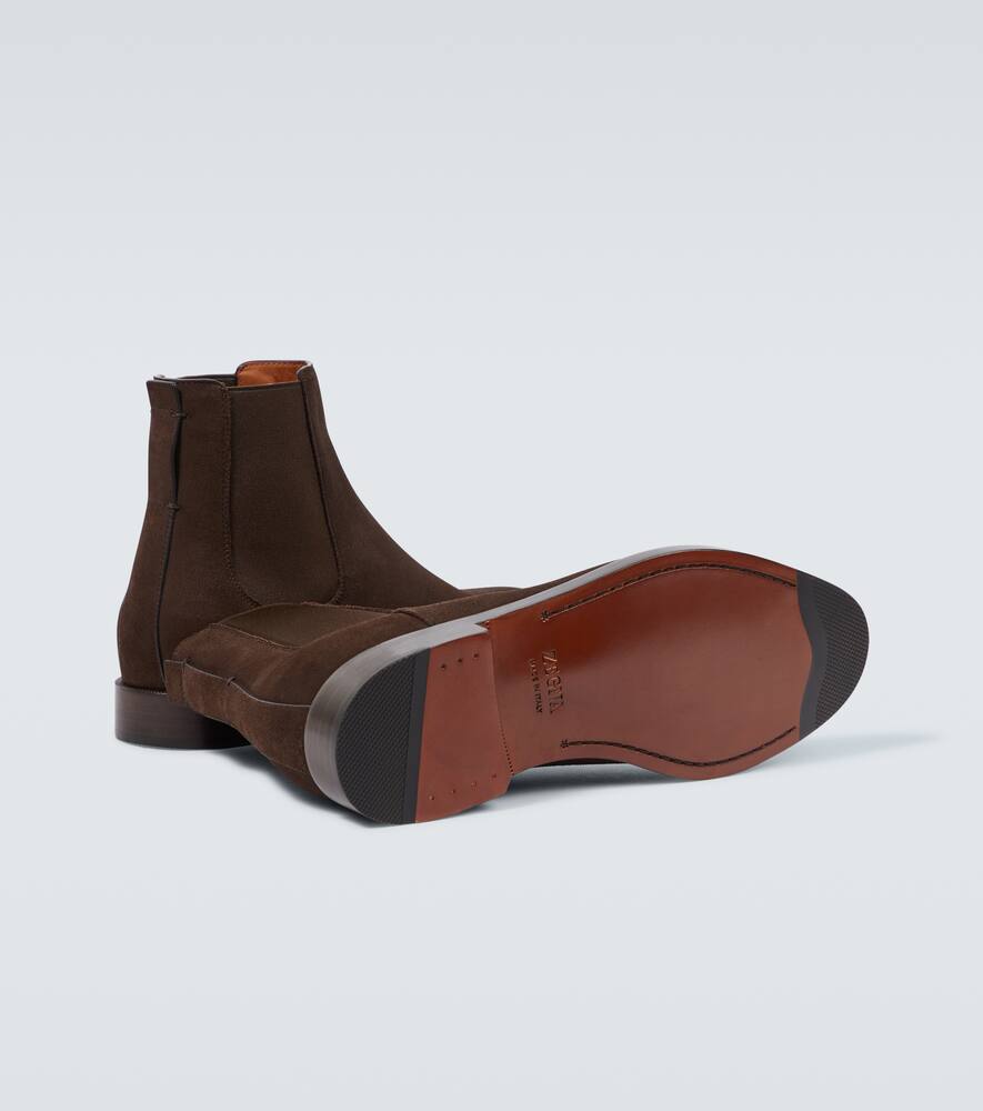 Zegna Suede Chelsea boots