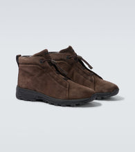 Zegna Triple Stitch suede high-top sneakers