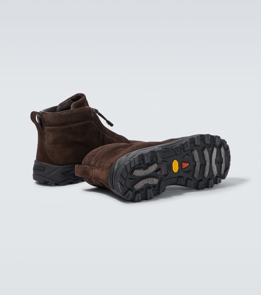 Zegna Triple Stitch suede high-top sneakers