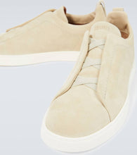 Zegna Triple Stitch suede sneakers