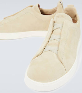 Zegna Triple Stitch suede sneakers