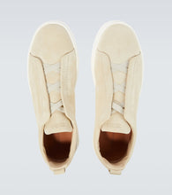 Zegna Triple Stitch suede sneakers