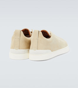 Zegna Triple Stitch suede sneakers