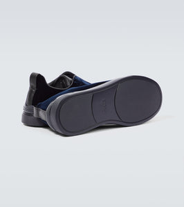 Zegna Triple Stitch suede-trimmed sneakers