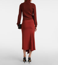 Victoria Beckham Turtleneck wool and  midi dress