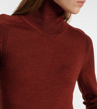 Victoria Beckham Turtleneck wool and  midi dress