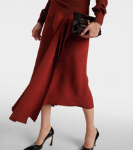 Victoria Beckham Turtleneck wool and  midi dress