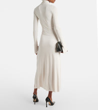 Victoria Beckham Cutout jersey midi dress
