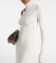 Victoria Beckham Cutout jersey midi dress