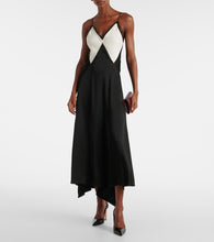 Victoria Beckham Lace-trimmed  satin slip dress