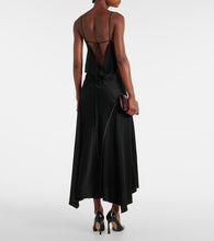 Victoria Beckham Lace-trimmed  satin slip dress