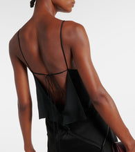 Victoria Beckham Lace-trimmed  satin slip dress