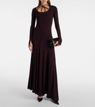 Victoria Beckham Asymmetric jersey gown