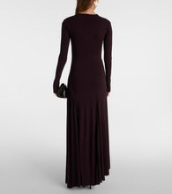Victoria Beckham Asymmetric jersey gown