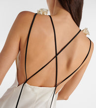 Victoria Beckham Gathered open-back  satin gown