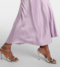 Victoria Beckham Gathered satin midi dress
