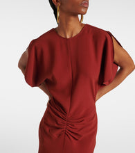 Victoria Beckham Puff-sleeve gathered midi dress