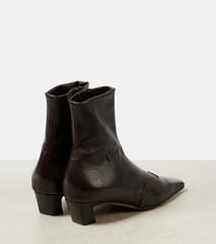 Khaite Nevada leather ankle boots
