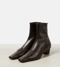 Khaite Nevada leather ankle boots