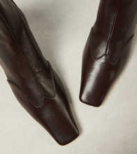 Khaite Nevada leather ankle boots