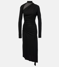 Victoria Beckham Asymmetric ruched midi dress. 维多利亚·贝克汉姆不对称褶皱中长连衣裙