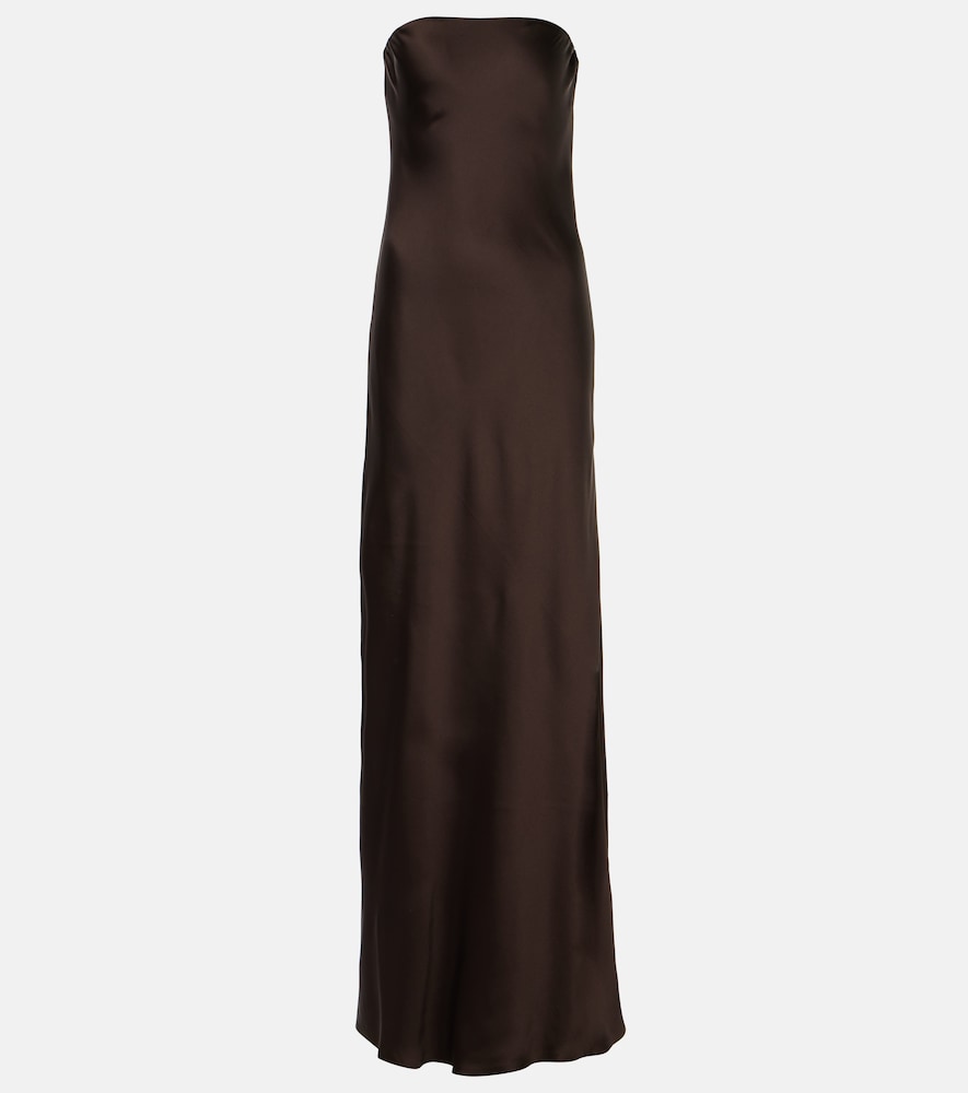 Norma Kamali  satin gown. Norma Kamali 缎面礼服