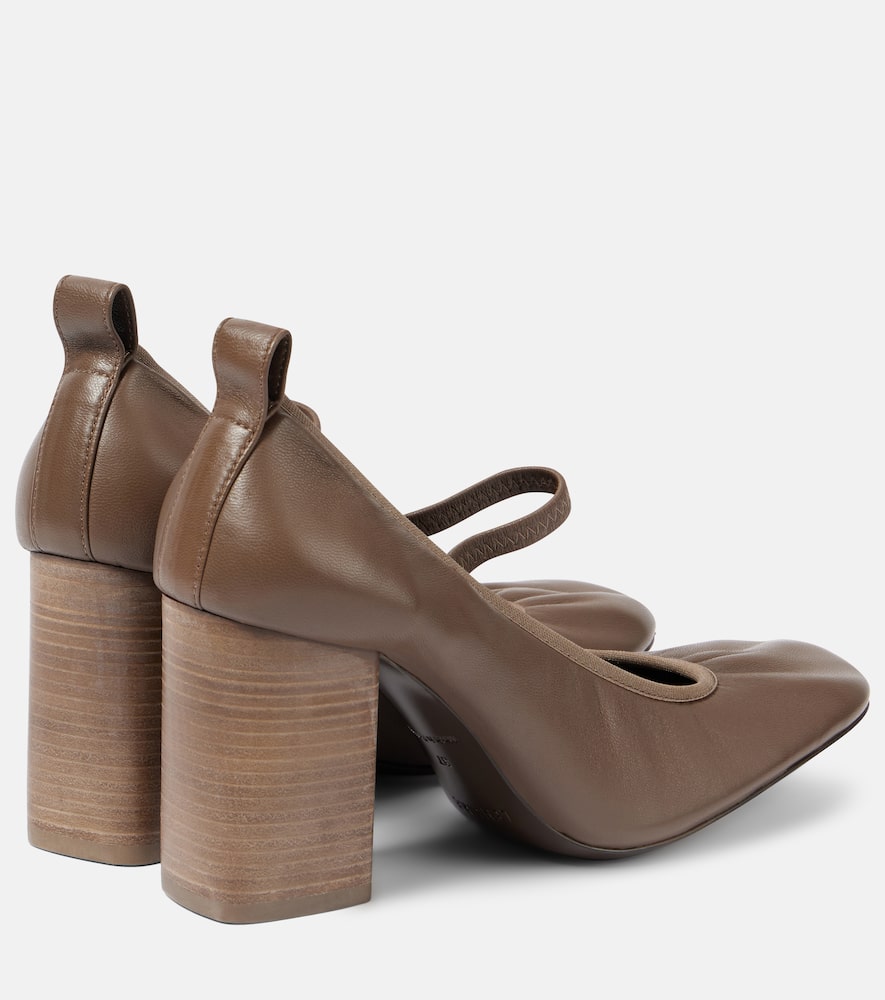 Lemaire Nappa leather Mary Jane pumps