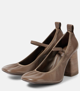 Lemaire Nappa leather Mary Jane pumps