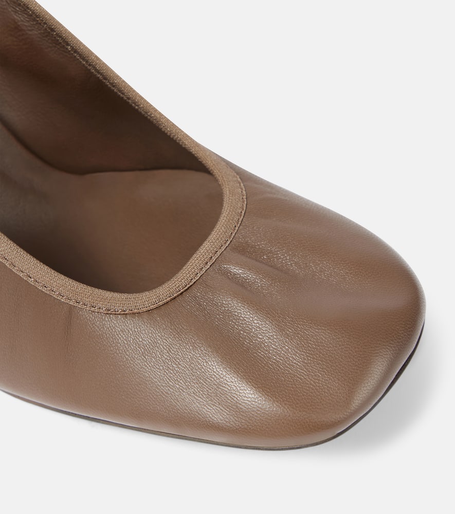 Lemaire Nappa leather Mary Jane pumps
