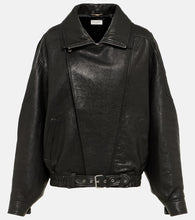 Saint Laurent Oversized leather blouson - 圣罗兰超大款皮革夹克