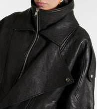 Saint Laurent Oversized leather blouson