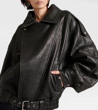 Saint Laurent Oversized leather blouson