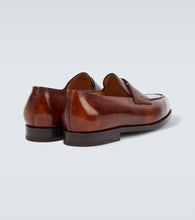 John Lobb Lopez leather penny loafers