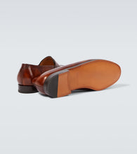 John Lobb Lopez leather penny loafers