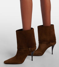 Saint Laurent Niki 90 suede ankle boots