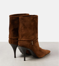 Saint Laurent Niki 90 suede ankle boots