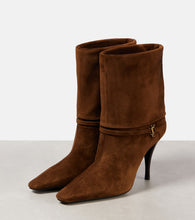 Saint Laurent Niki 90 suede ankle boots